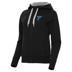 St. Louis Blues - Antigua Women's Victory Full-Zip Hoodie Black