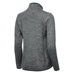 Boston Bruins Antigua Women's Fortune Half-Zip Pullover Heather Black