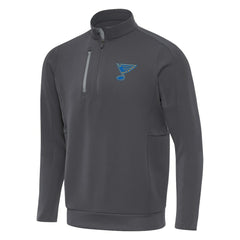 St. Louis Blues - Antigua Generation Quarter-Zip Pullover Top Pewter