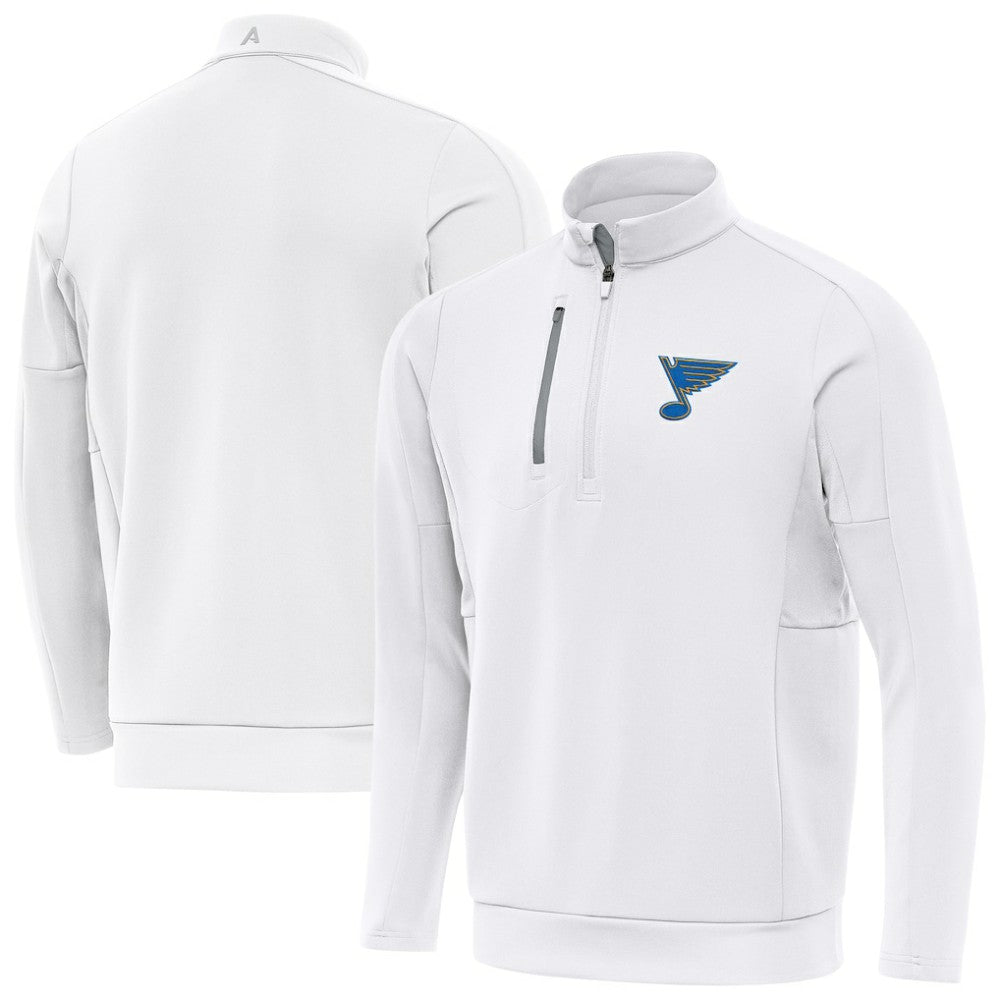 St. Louis Blues - Antigua Generation Quarter-Zip Pullover Top White