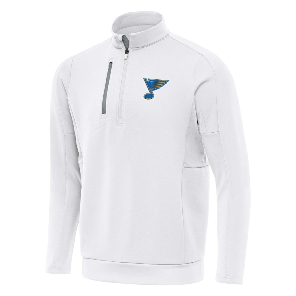 St. Louis Blues - Antigua Generation Quarter-Zip Pullover Top White