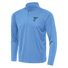 St. Louis Blues - Antigua Tribute Lightweight Quarter-Zip Pullover Blue