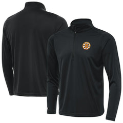 Boston Bruins Antigua Tribute Lightweight Quarter-Zip Pullover Gray