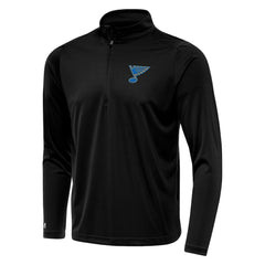 St. Louis Blues - Antigua Tribute Lightweight Quarter-Zip Pullover Black