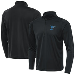 St. Louis Blues - Antigua Tribute Lightweight Quarter-Zip Pullover Gray