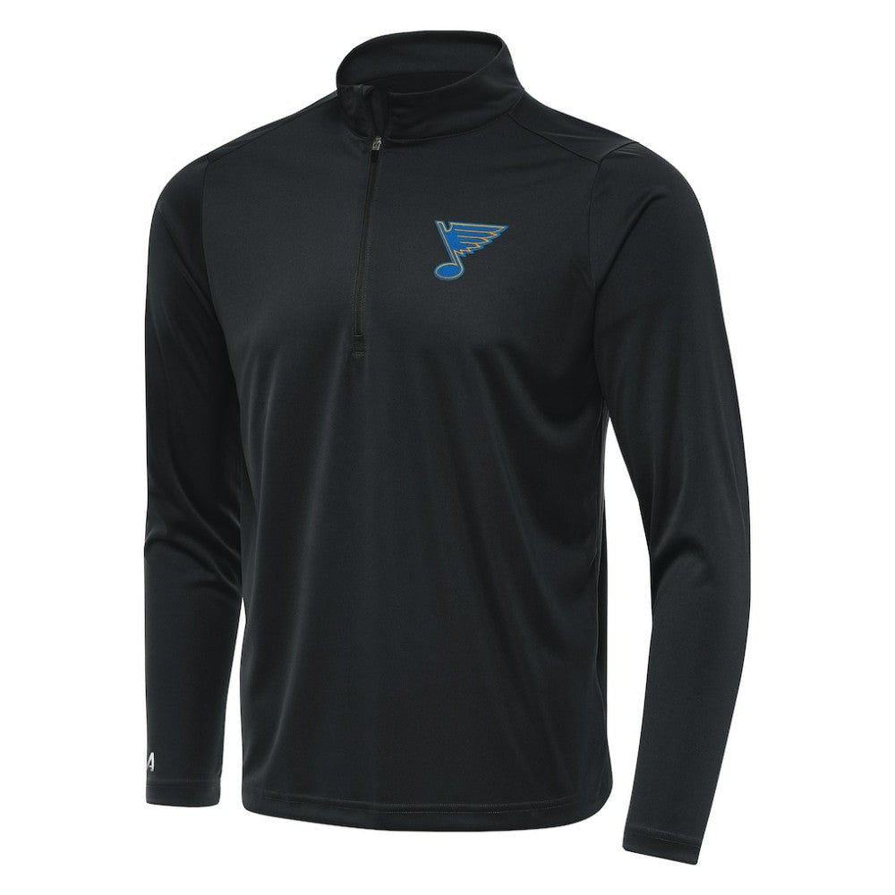 St. Louis Blues - Antigua Tribute Lightweight Quarter-Zip Pullover Gray