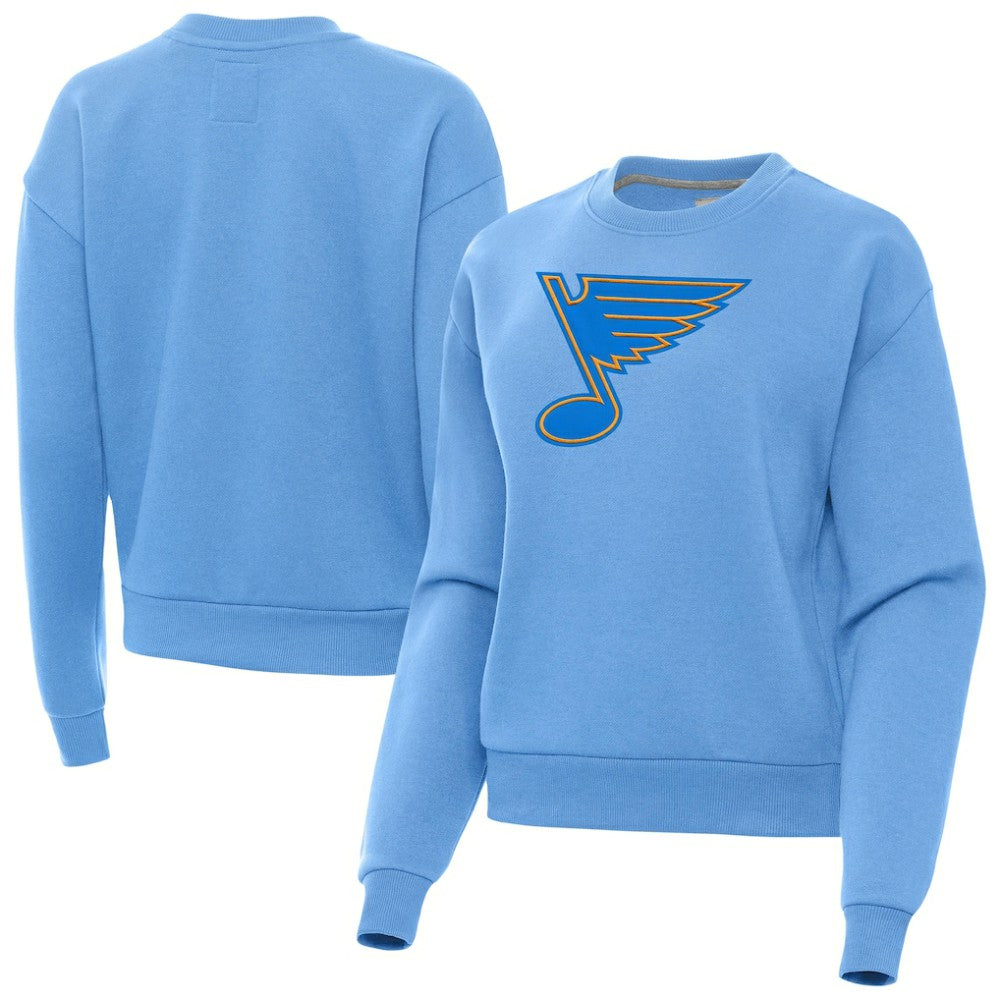 St. Louis Blues - Antigua Women's Victory Pullover Sweatshirt Blue