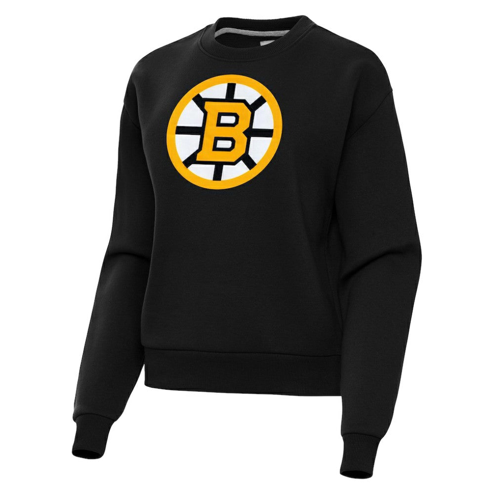 Boston Bruins Antigua Women's Victory Pullover Sweatshirt Black