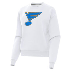 St. Louis Blues - Antigua Women's Victory Pullover Sweatshirt White