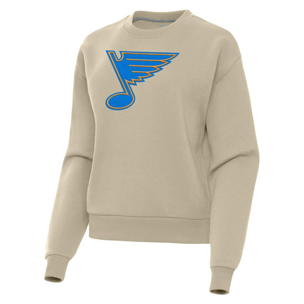 St. Louis Blues - Antigua Women's Victory Pullover Sweatshirt Khaki