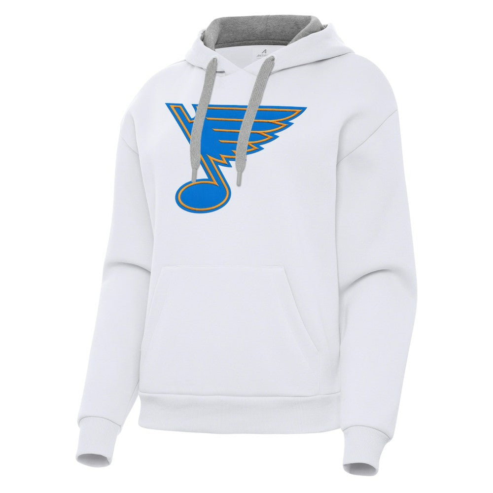 St. Louis Blues - Antigua Women's Victory Pullover Hoodie White