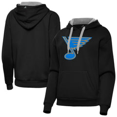 St. Louis Blues - Antigua Women's Victory Pullover Hoodie Black