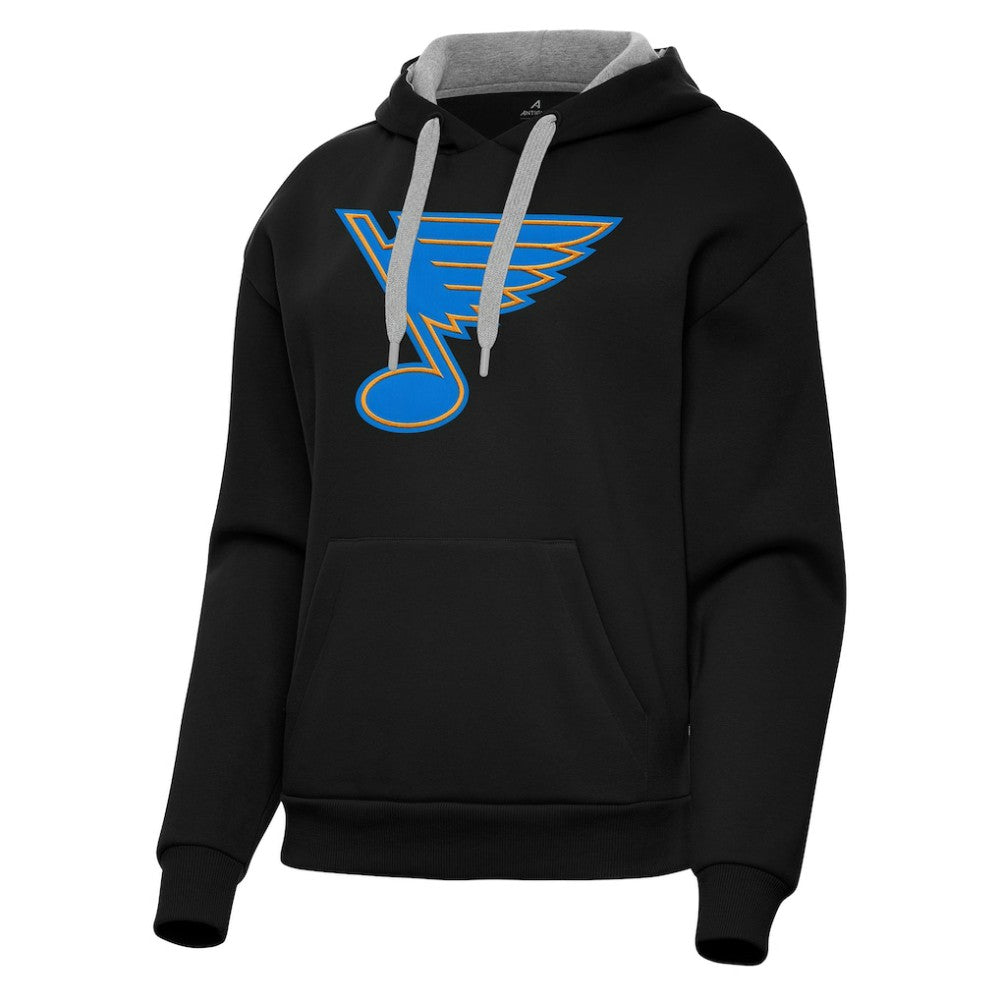 St. Louis Blues - Antigua Women's Victory Pullover Hoodie Black