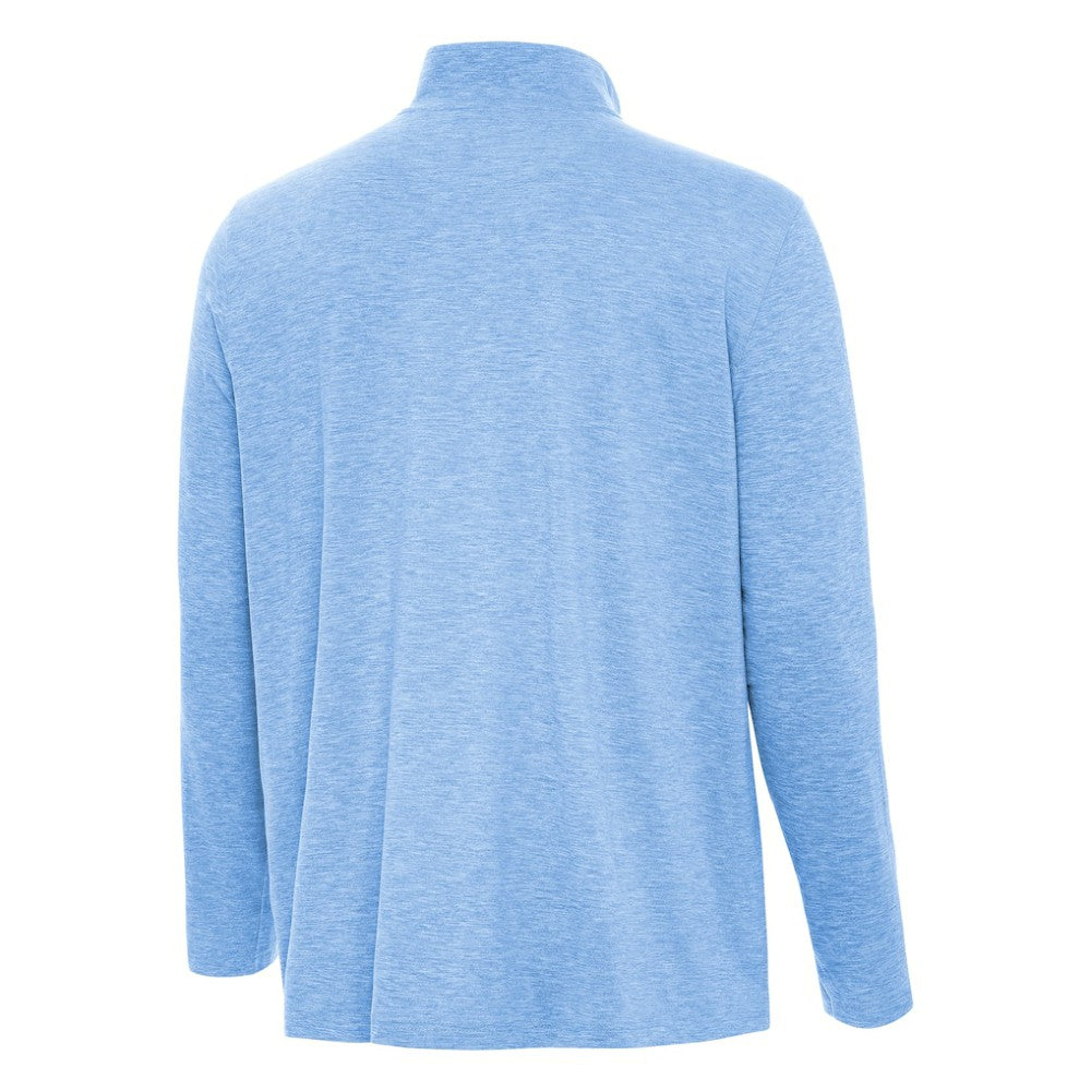 St. Louis Blues - Antigua Hunk Lightweight Quarter-Zip Pullover Heather Blue