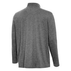 Boston Bruins Antigua Hunk Lightweight Quarter-Zip Pullover Heather Black