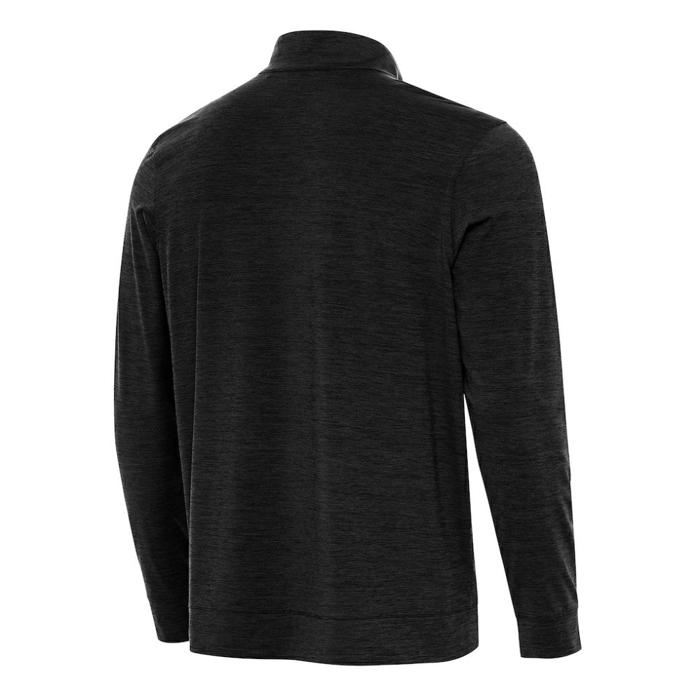 Boston Bruins Antigua Bright Quarter-Zip Pullover Heather Black