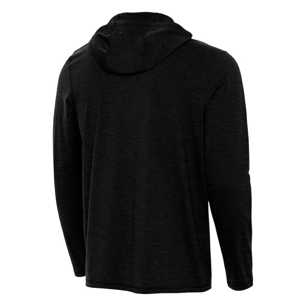 Boston Bruins Antigua Tidy Quarter-Zip Hoodie Heather Black