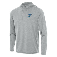 St. Louis Blues - Antigua Tidy Quarter-Zip Hoodie Heather Gray