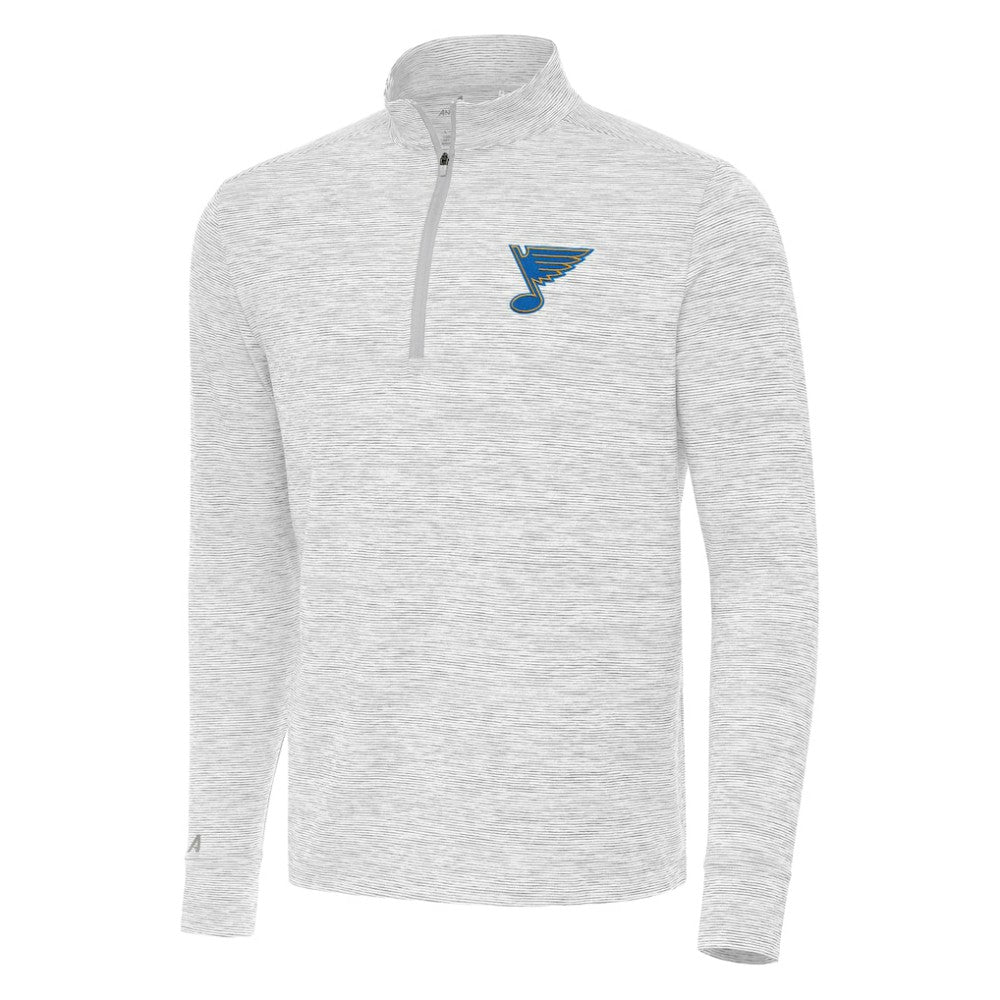 St. Louis Blues - Antigua Cause Quarter-Zip Jacket Gray