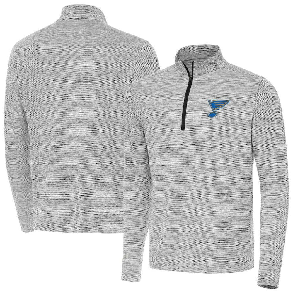 St. Louis Blues - Antigua Cause Quarter-Zip Jacket Black