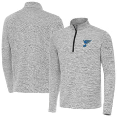 St. Louis Blues - Antigua Cause Quarter-Zip Jacket Black