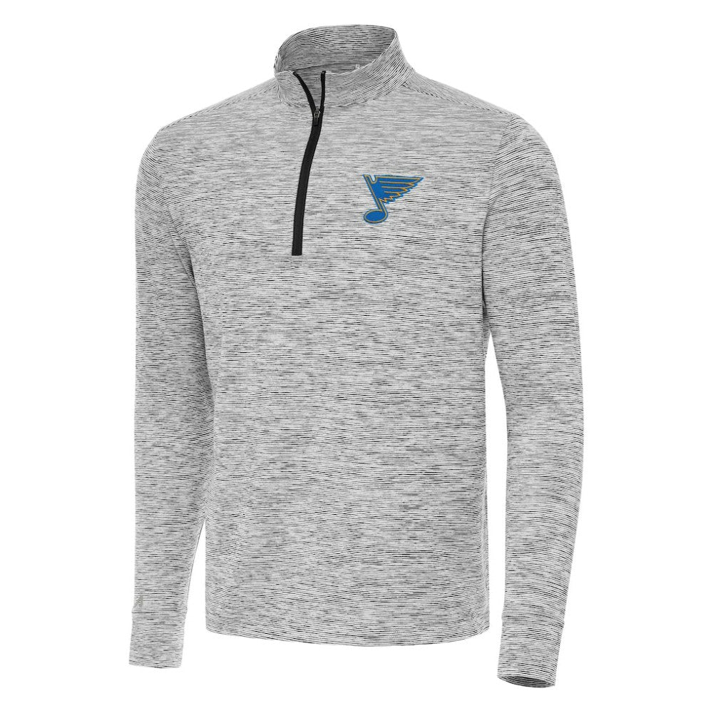 St. Louis Blues - Antigua Cause Quarter-Zip Jacket Black