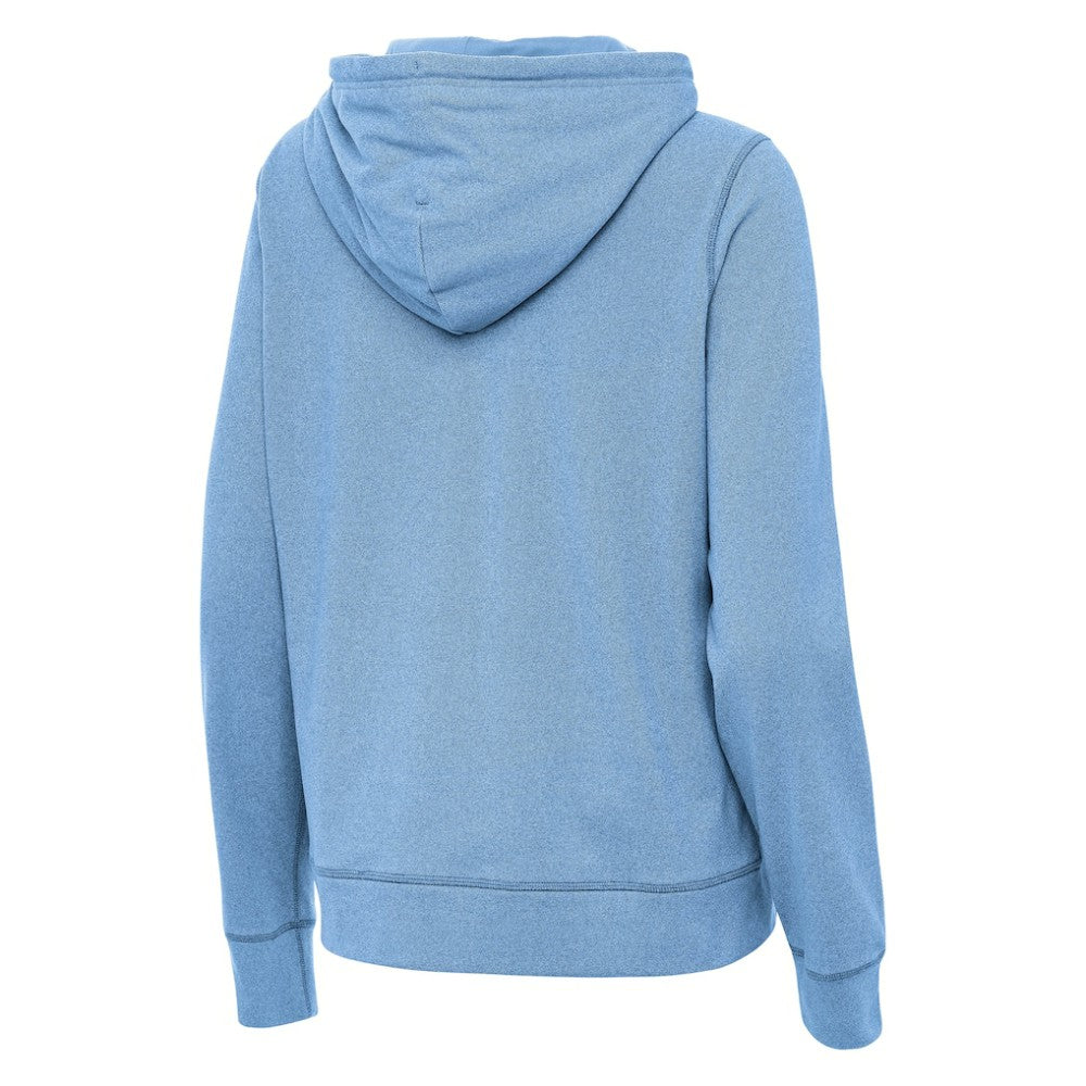 St. Louis Blues - Antigua Women's Justice Pullover Hoodie Heather Blue