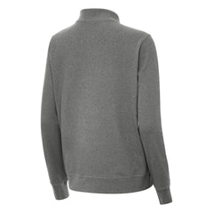 Boston Bruins Antigua Women's Crush Quarter-Zip Pullover Heather Black
