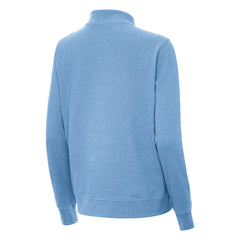 St. Louis Blues - Antigua Women's Crush Quarter-Zip Pullover Heather Blue