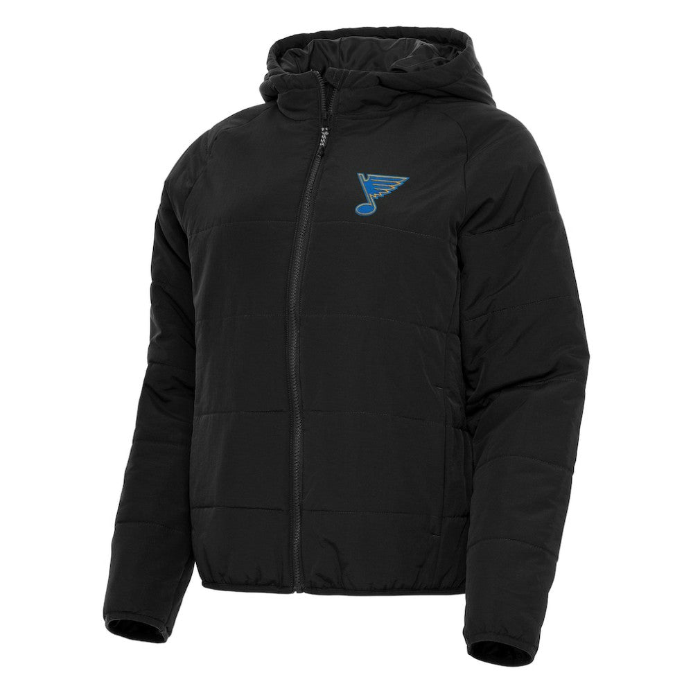St. Louis Blues - Antigua Women's Raglan Universe Full-Zip Hooded Jacket Black
