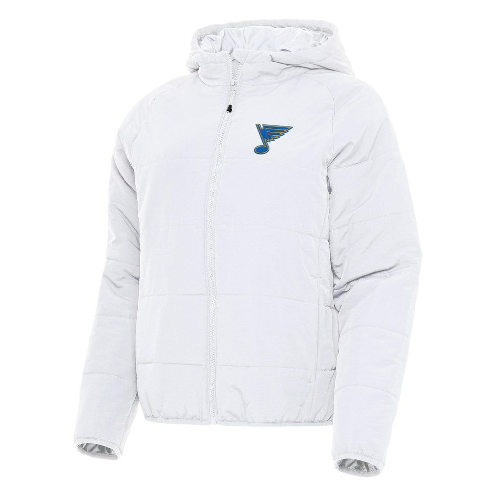 St. Louis Blues - Antigua Women's Raglan Universe Full-Zip Hooded Jacket White