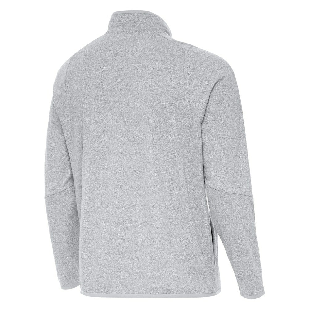 St. Louis Blues - Antigua Certain Tri-Blend Quarter-Zip Top Heather Gray