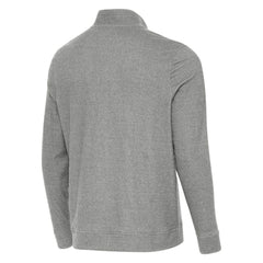 Boston Bruins Antigua Subtle Quarter-Zip Sweatshirt Heather Black