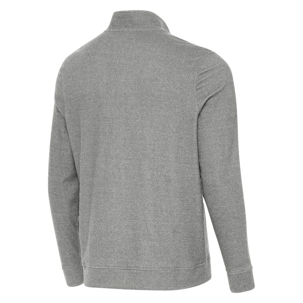 St. Louis Blues - Antigua Subtle Quarter-Zip Sweatshirt Heather Black