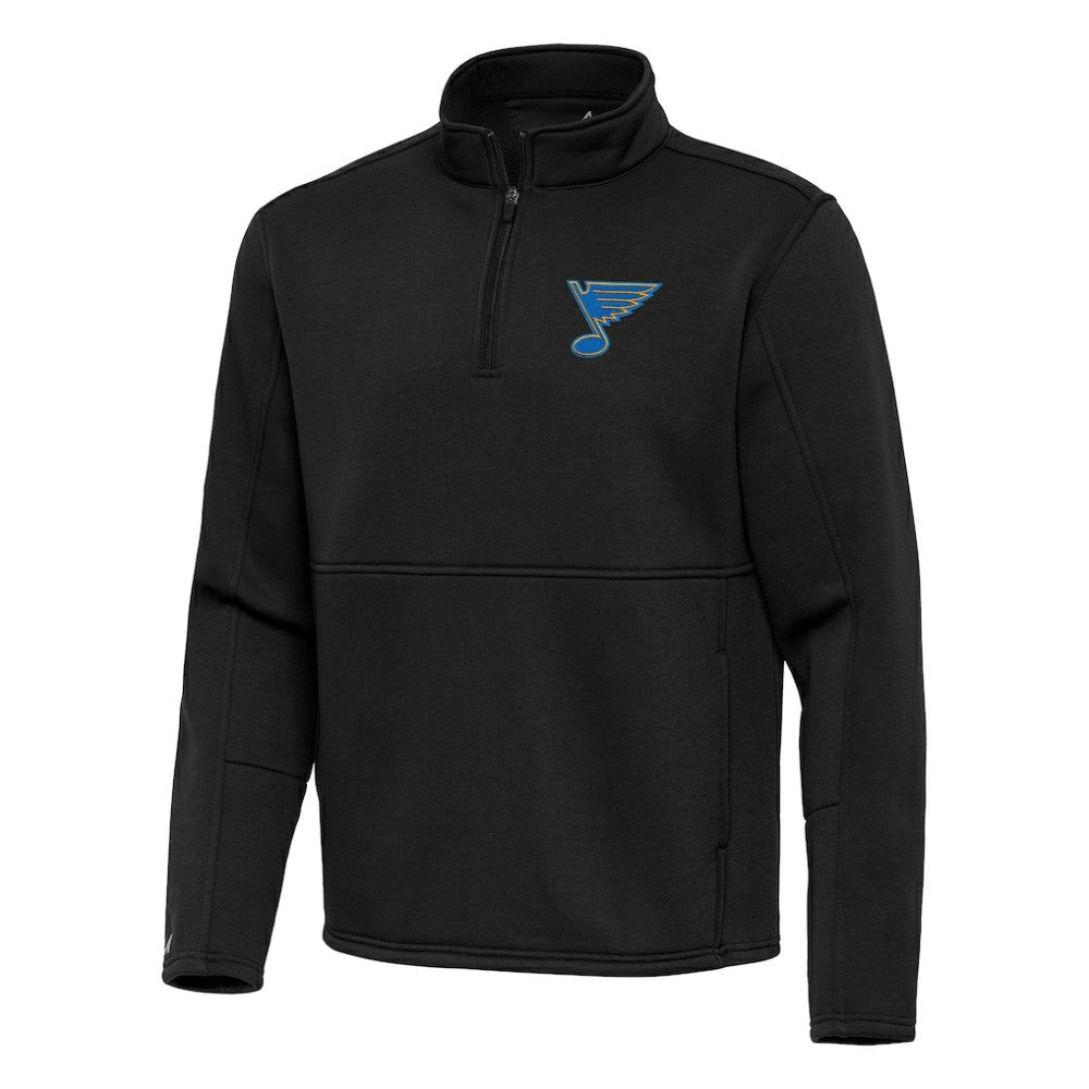 St. Louis Blues - Antigua Twist Quarter-Zip Pullover Jacket Black