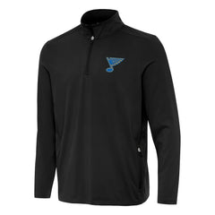 St. Louis Blues - Antigua Perilous Quarter-Zip Sweatshirt Black