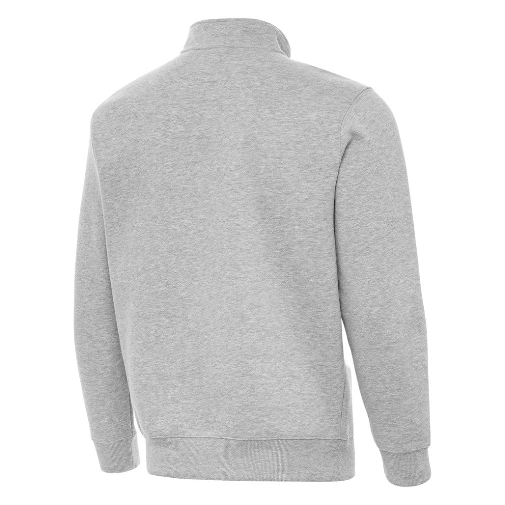 St. Louis Blues - Antigua Victory Quarter-Zip Pullover Top Heather Gray