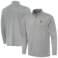 Boston Bruins Antigua Reprocess Quarter-Zip Pullover Gray