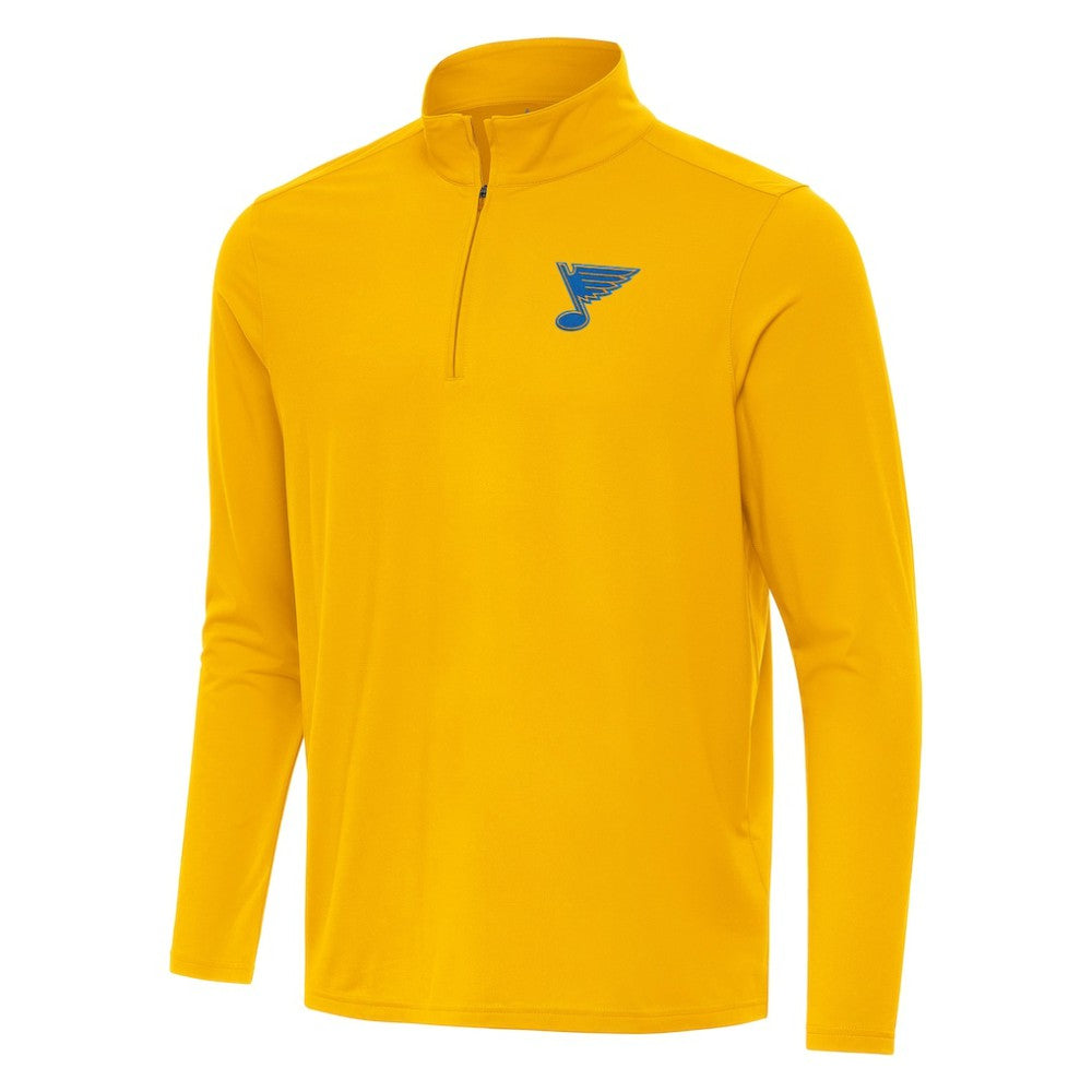 St. Louis Blues - Antigua Intent Quarter-Zip Top Gold