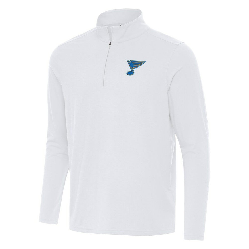 St. Louis Blues - Antigua Intent Quarter-Zip Top White