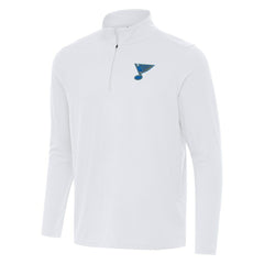 St. Louis Blues - Antigua Intent Quarter-Zip Top White