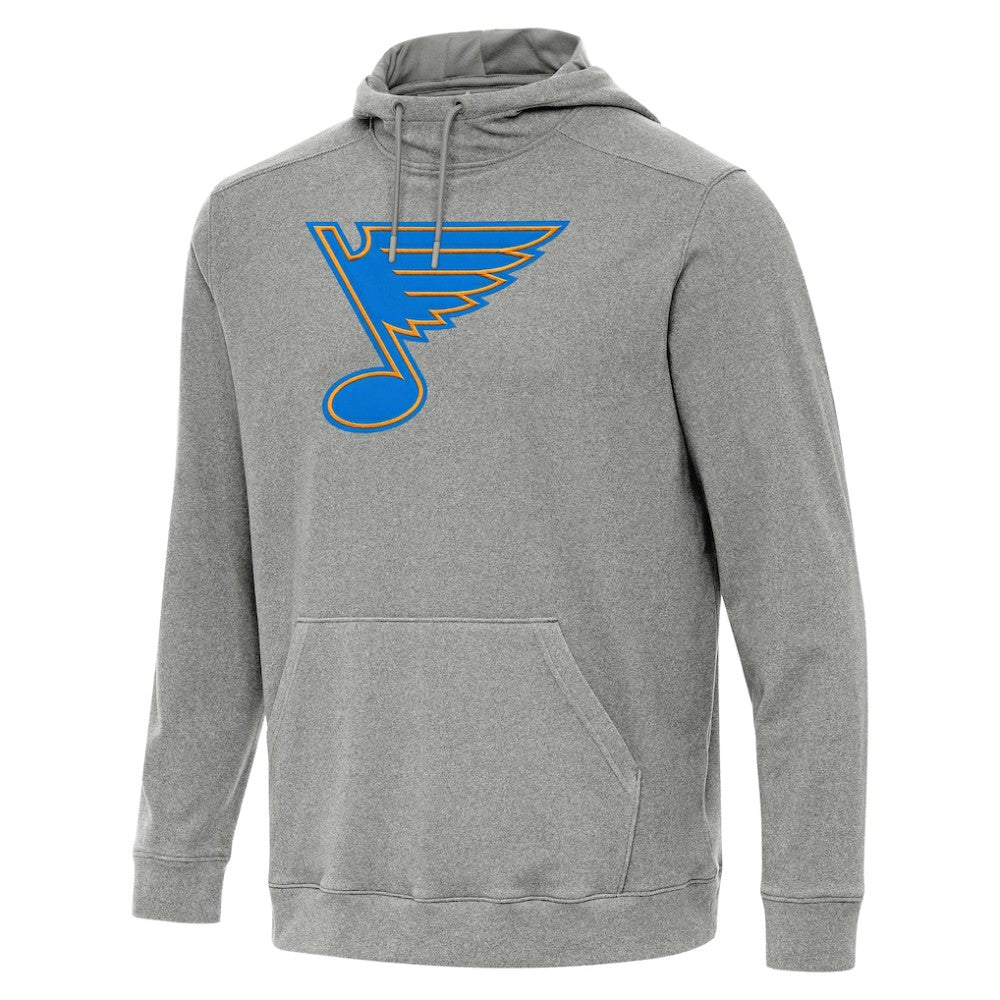 St. Louis Blues - Antigua Cloud Pullover Hoodie Heather Black