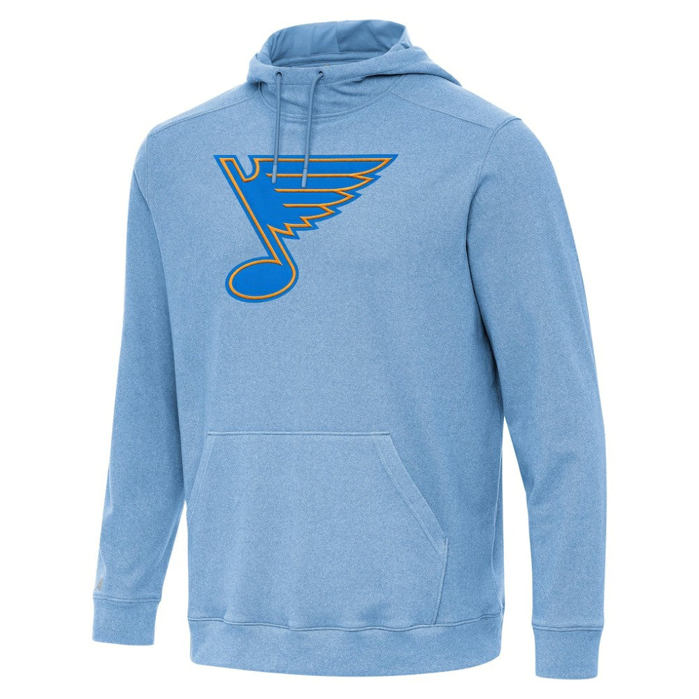 St. Louis Blues - Antigua Cloud Pullover Hoodie Heather Blue