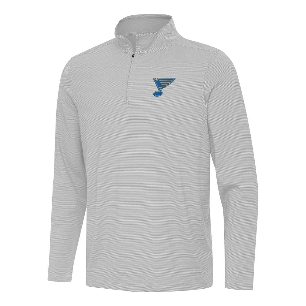 St. Louis Blues - Antigua Twine Quarter-Zip Pullover Gray