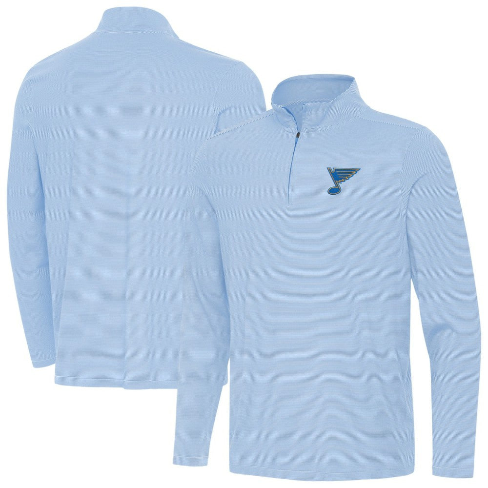 St. Louis Blues - Antigua Twine Quarter-Zip Pullover Blue