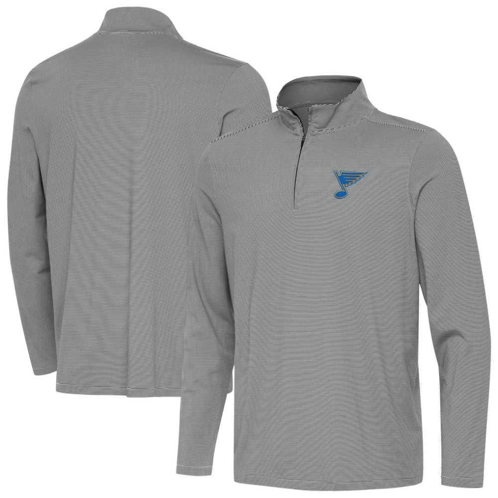 St. Louis Blues - Antigua Twine Quarter-Zip Pullover Black