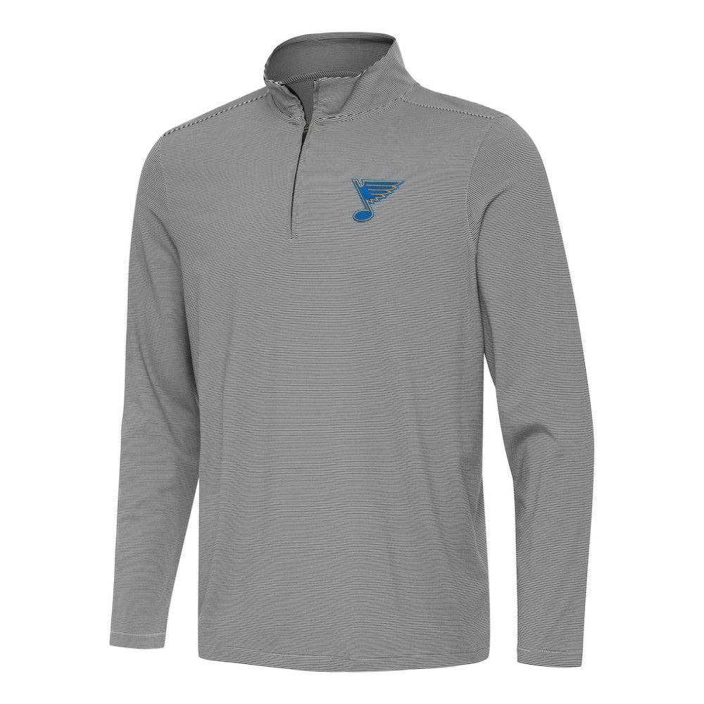 St. Louis Blues - Antigua Twine Quarter-Zip Pullover Black