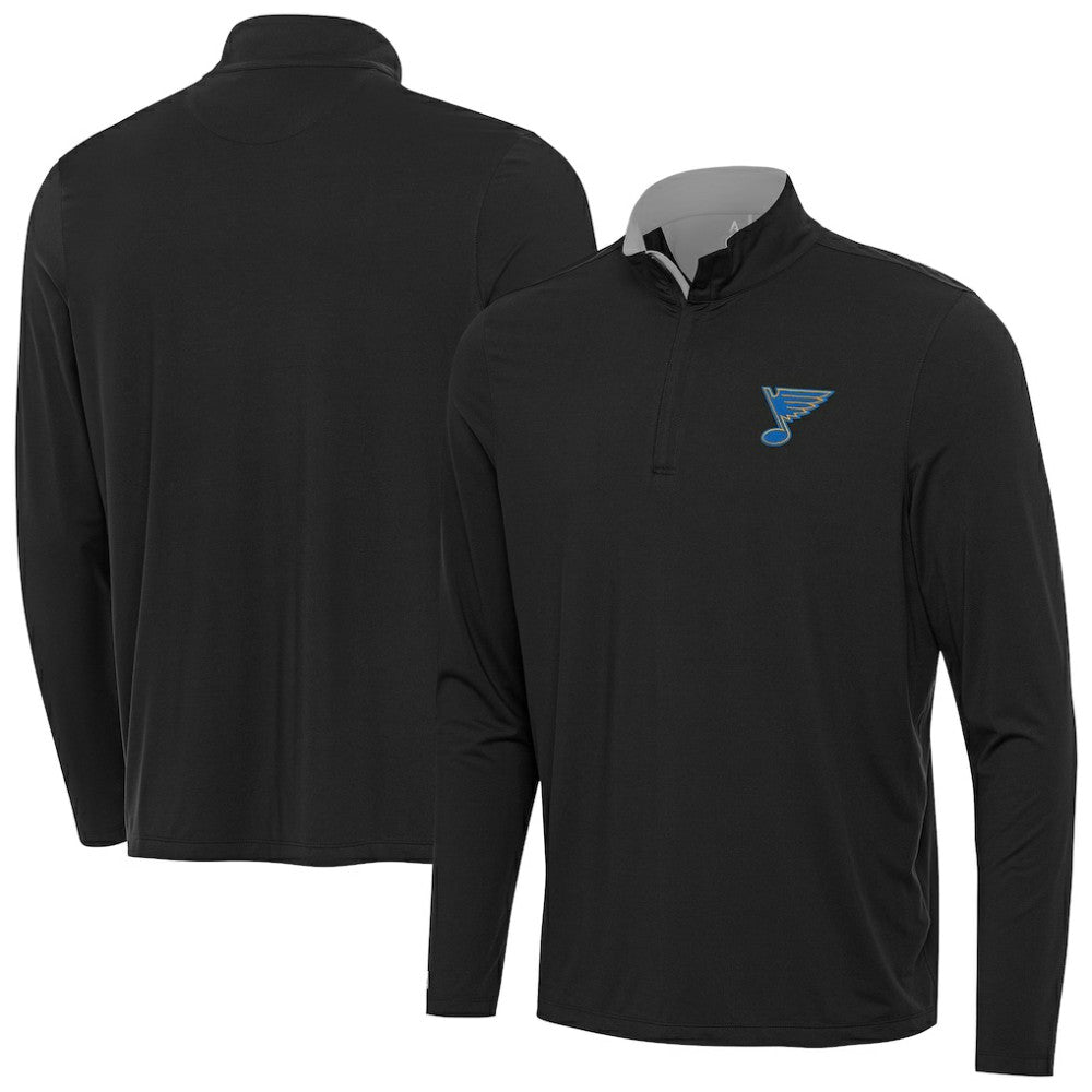 St. Louis Blues - Antigua Content Quarter-Zip Jacket Heather Gray