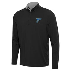 St. Louis Blues - Antigua Content Quarter-Zip Jacket Heather Gray