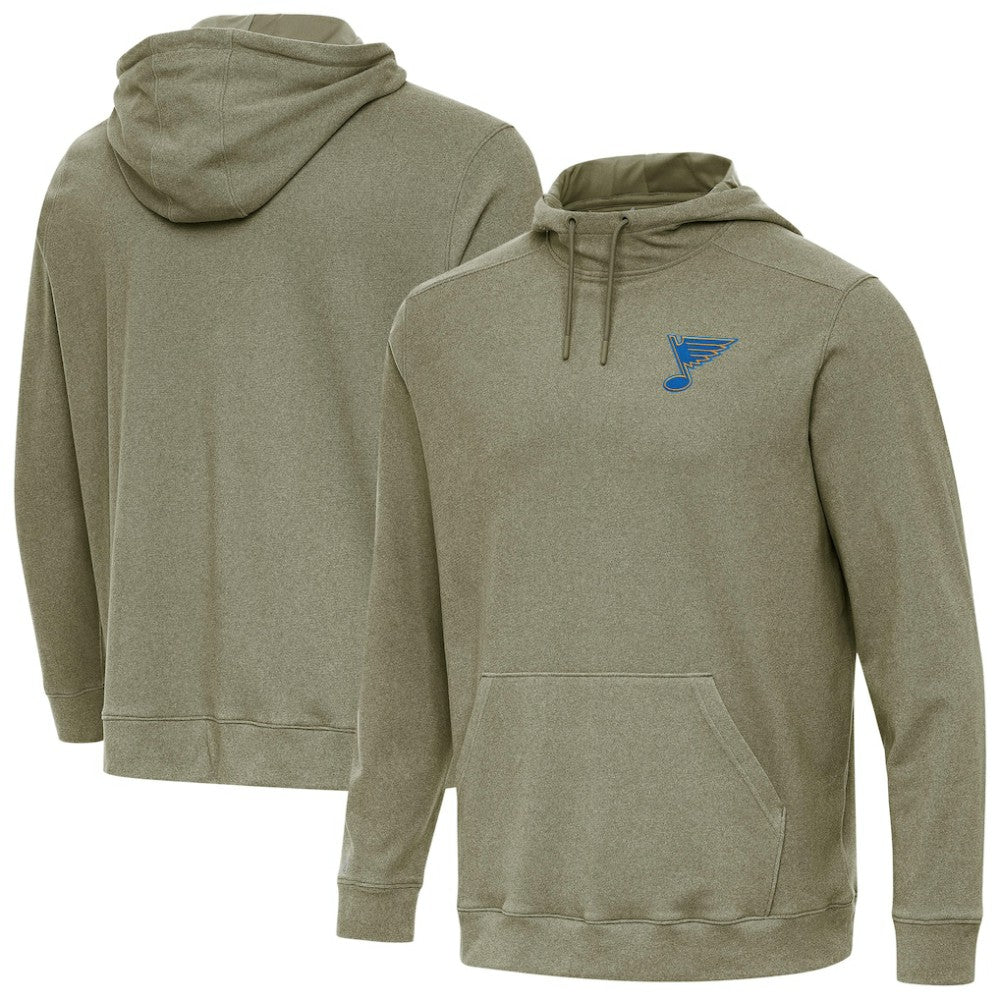 St. Louis Blues - Antigua Cloud Pullover Hoodie Olive